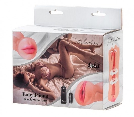 Двусторонний мастурбатор с вибропулей Satisfaction Babylicious - Lola Games - в Сочи купить с доставкой