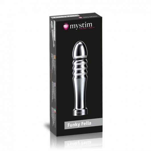 Ребристый фаллоимитатор для электростимуляции Funky Fella Rill Dildo - 13 см. - MyStim - купить с доставкой в Сочи