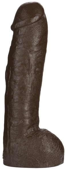Большая насадка для трусиков Vac-U-Lock Realistic Hung - 31,7 см. - Doc Johnson - купить с доставкой в Сочи