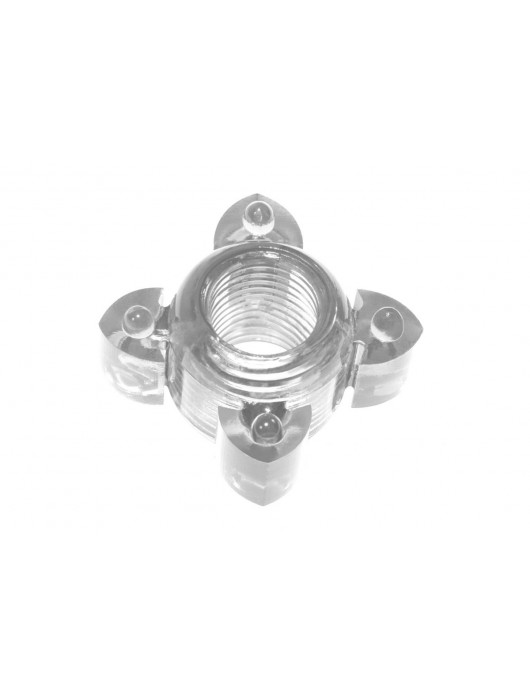 Прозрачное эрекционное кольцо Rings Screw - Lola Games - в Сочи купить с доставкой