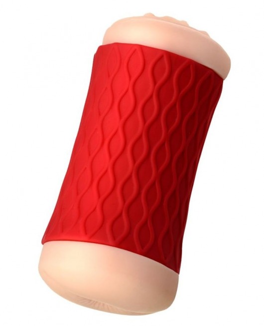 Двухсторонний мастурбатор JOS  NADIN в красном цилиндре - JOS - в Сочи купить с доставкой