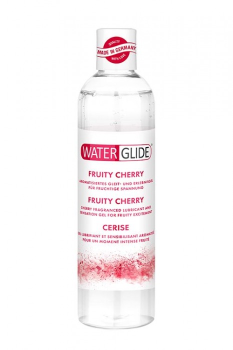 Лубрикант на водной основе с ароматом вишни FRUITY CHERRY - 300 мл. - Waterglide - купить с доставкой в Сочи
