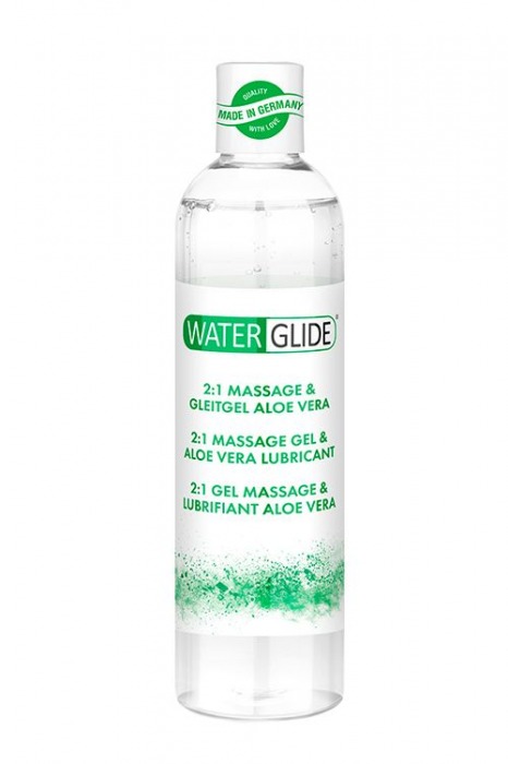 Гель-смазка 2-в-1 MASSAGE   LUBRICANT ALOE VERA - 300 мл. - Waterglide - купить с доставкой в Сочи