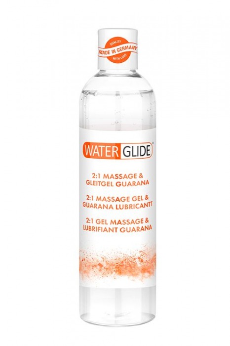 Гель-смазка 2-в-1 MASSAGE   LUBRICANT GUARANA - 300 мл. - Waterglide - купить с доставкой в Сочи