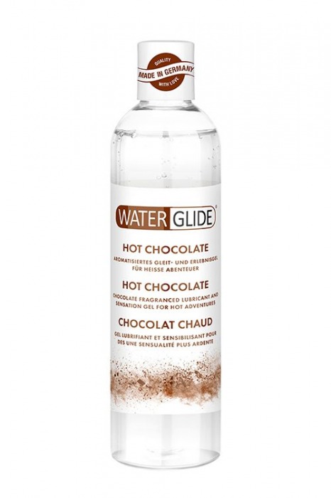 Лубрикант на водной основе с ароматом шоколада HOT CHOCOLATE - 300 мл. - Waterglide - купить с доставкой в Сочи