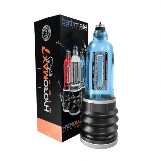 Синяя гидропомпа HydroMAX7 Wide Boy - Bathmate - в Сочи купить с доставкой