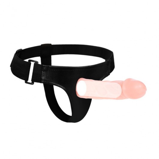 Телесный фаллоимитатор на трусиках Jessica Strap-On - 15,5 см. - Baile - купить с доставкой в Сочи