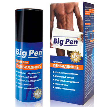 Крем Big Pen для увеличения полового члена - 50 гр. - Биоритм - в Сочи купить с доставкой