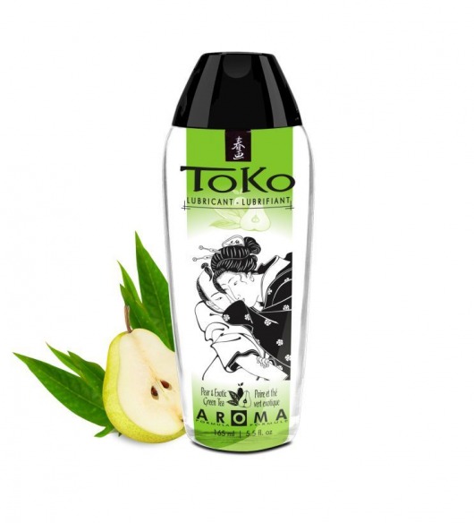 Интимный гель TOKO Pear   Exotic Green Tea с ароматом груши и зеленого чая - 165 мл. - Shunga - купить с доставкой в Сочи