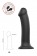 Черный фаллос на присоске Silicone Bendable Dildo XL - 20 см. - Strap-on-me - купить с доставкой в Сочи