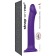 Фиолетовый фаллоимитатор-насадка Strap-On-Me Dildo Dual Density size L - 19 см. - Strap-on-me - купить с доставкой в Сочи