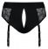 Черные трусики для насадок Diva Lingerie Harness - size L - Strap-on-me - купить с доставкой в Сочи