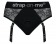 Черные трусики для насадок Diva Lingerie Harness - size L - Strap-on-me - купить с доставкой в Сочи